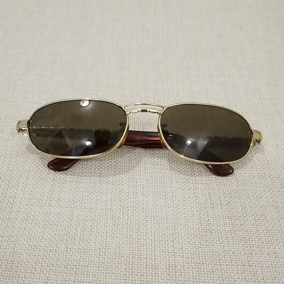 Police Accessories - Police golden sunglasses